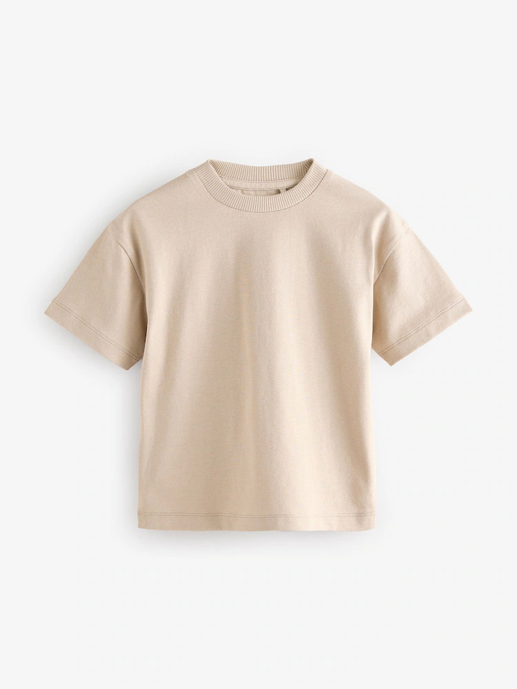 Neutral Short Sleeve Plain T-Shirt (3mths-7yrs) | Next US