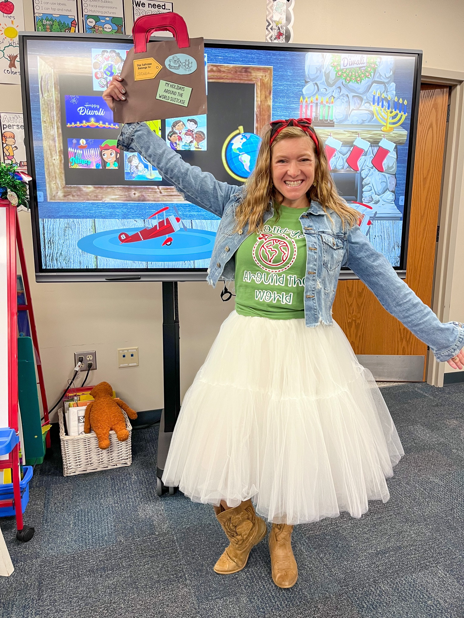 Tutus are perfect for a day in the life of a kindergarten teacher!  Seriously this is the fluffiest tutu skirt EVER!  Who says fashion can be fun & frilly!  

#LTKsalealert #LTKworkwear #LTKHoliday