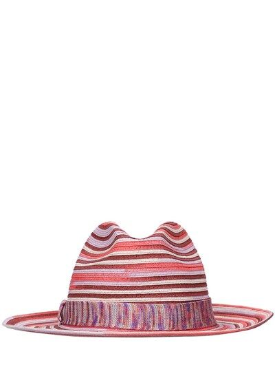 Missoni - Striped panama hat - Red | Luisaviaroma | Luisaviaroma