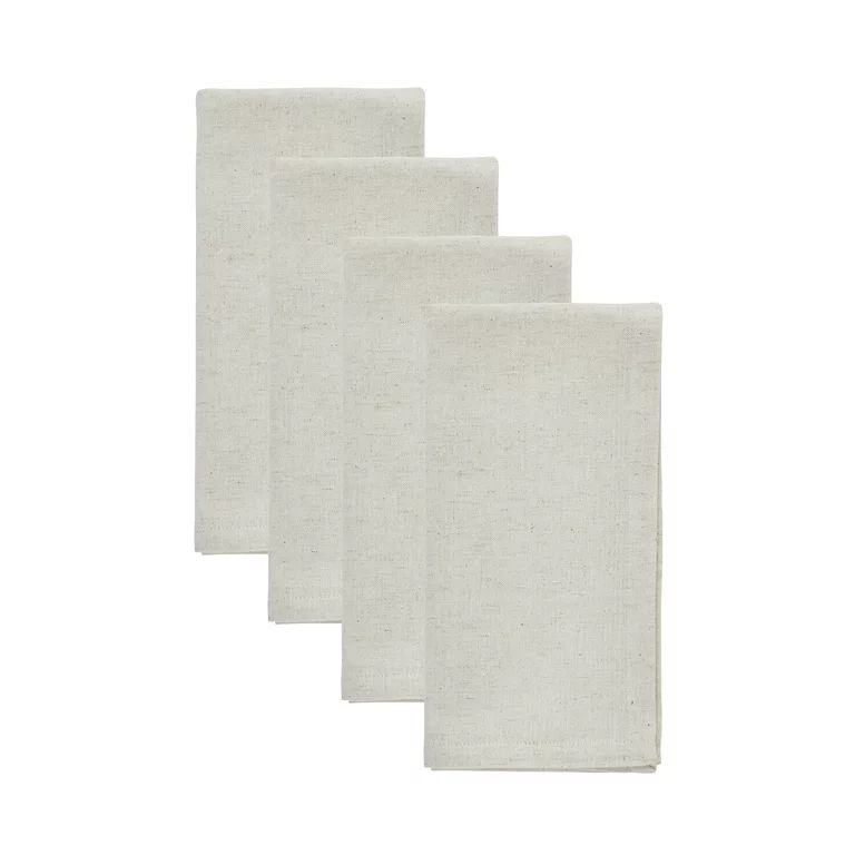 My Texas House Solid Cloth Dinner Table Napkins, 4 Pieces, Beige - Walmart.com | Walmart (US)