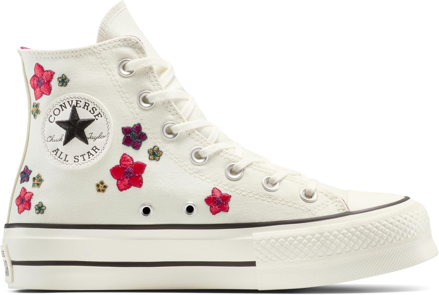 Amazon.com | Converse Women's Chuck Taylor All Star Lift, Egret/Red/Frozen Acai, 7.5 | Fashion Sn... | Amazon (US)
