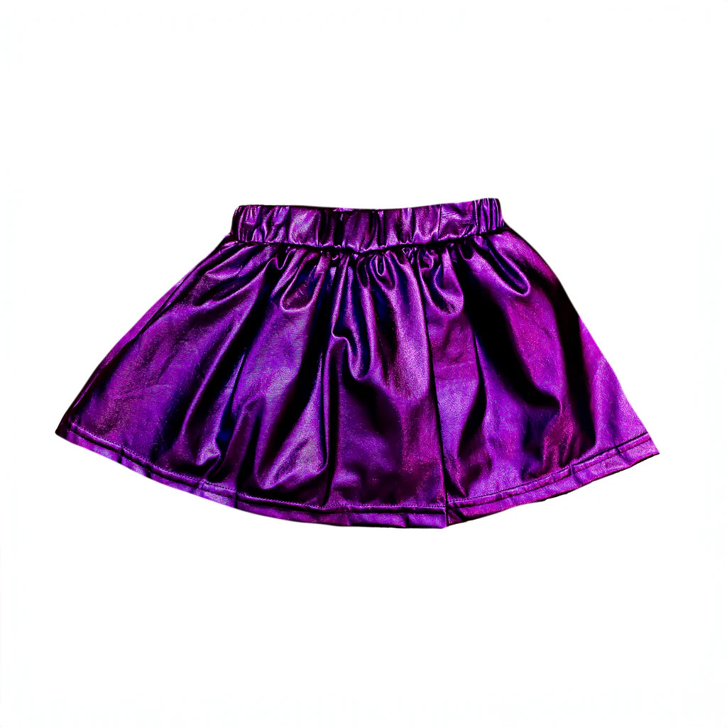 Purple Metallic Adult Skort | Belle Cher
