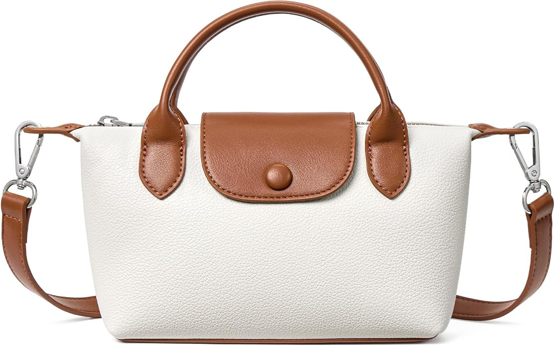 BOSTANTEN Mini Tote for Women Crossbody Bag with Adjustable Strap | Premium Vegan Leather Crochet... | Amazon (US)