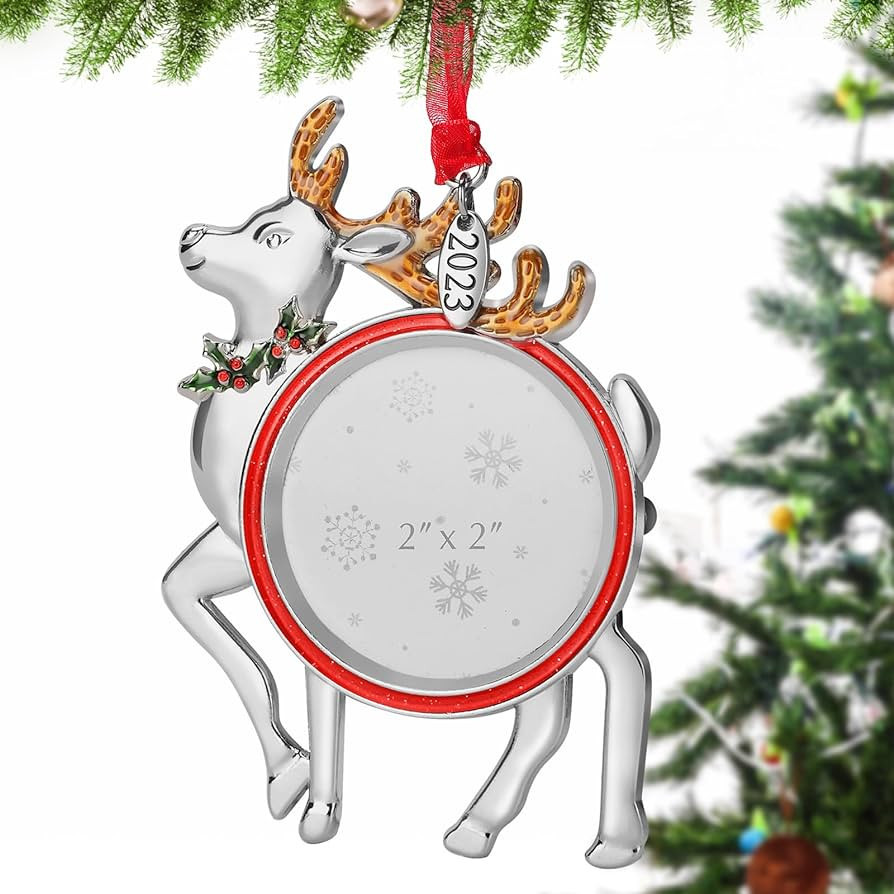 SUCURCOO Christmas Elk 2023 Photo Frame Ornaments: Cherish Memories with The for Babies, Families | Amazon (US)