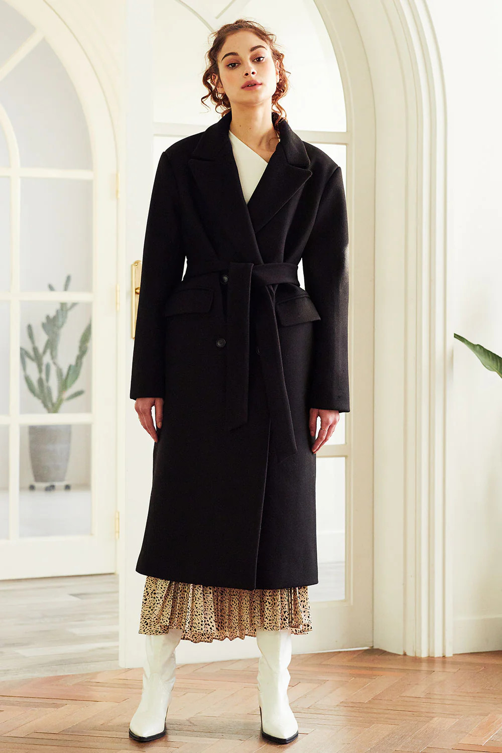 storets Leyla Quilted Lining Belted Coat | Storets (Global)