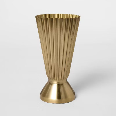 Antiqued Metal Trophy Vase - Threshold™ designed with Studio McGee | Target