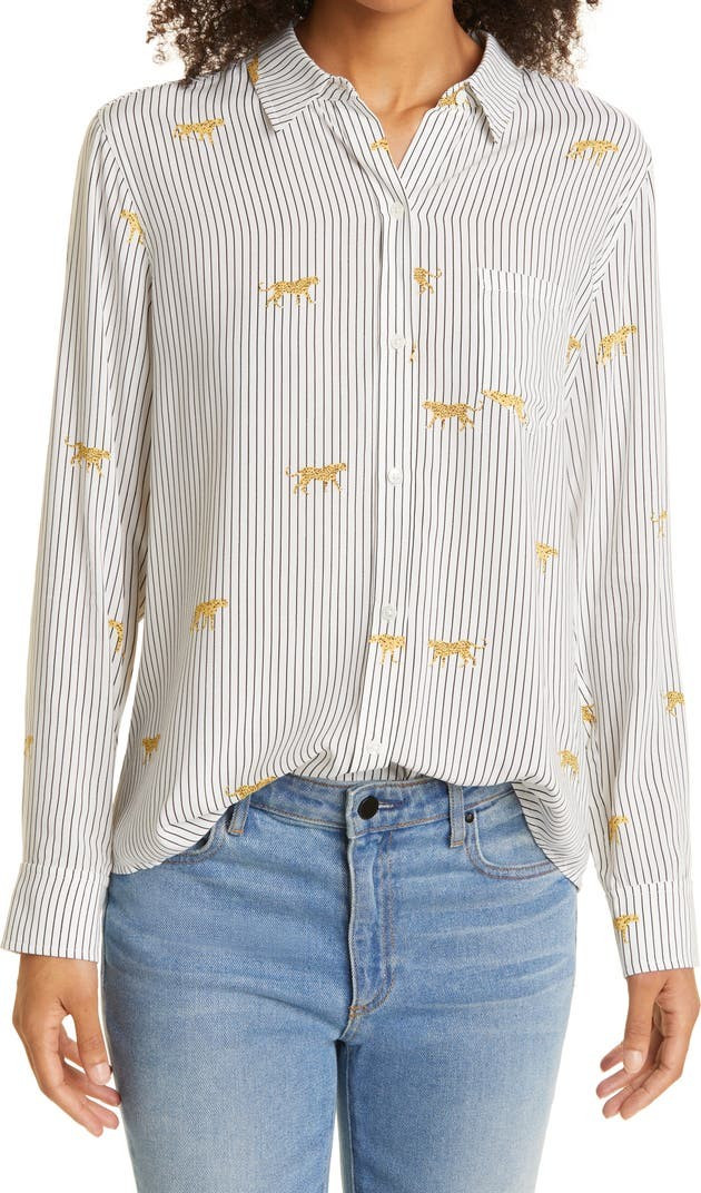 Kathryn Stripe Wildcats Print Shirt | Nordstrom | Nordstrom