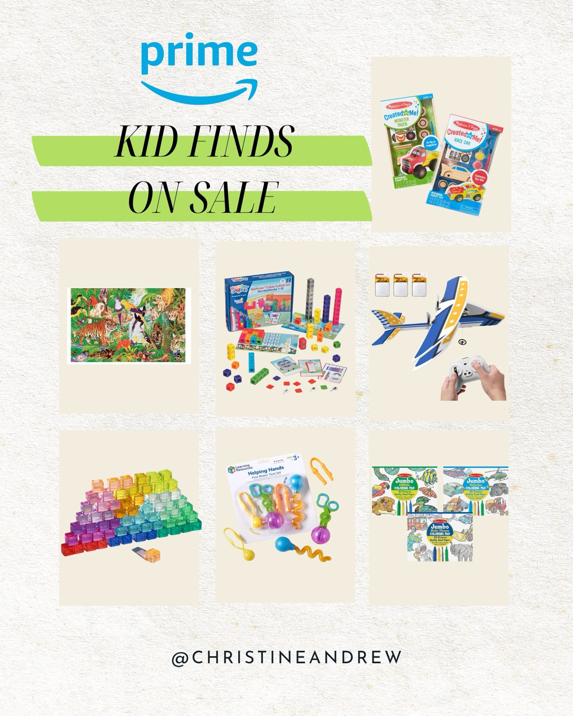 Amazon prime day sale kids finds ✨ ordered all of these items for my kids on sale! 

Prime day, Amazon finds, kids finds, kids toy sale, puzzle sale, prime day sale, Amazon prime day, kids favorites, remote control airplane on sale, kids gifts, kids puzzles, Christine Andrew 

#LTKKids #LTKSaleAlert #LTKFindsUnder50