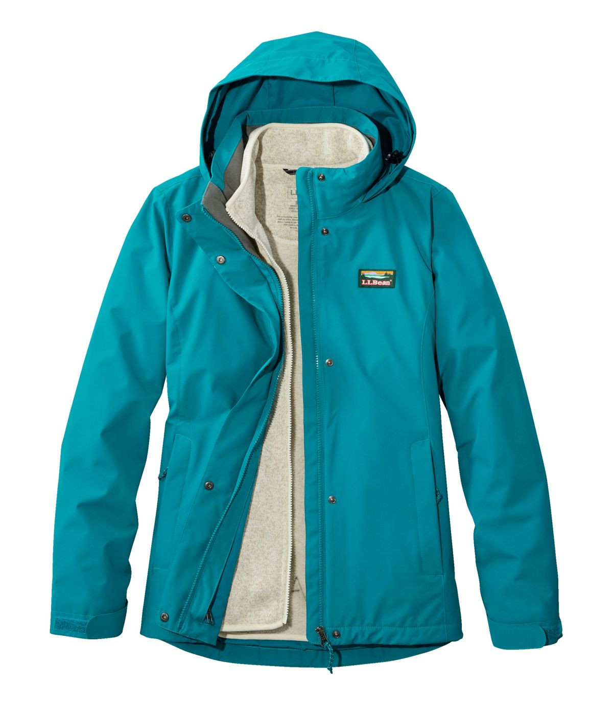 Women's L.L.Bean Sweater Fleece 3-in-1 Jacket | Insulated Jackets at L.L.Bean | L.L. Bean
