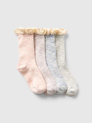 Baby & Toddler Ruffle Boot Socks (4-Pack) | Gap (US)