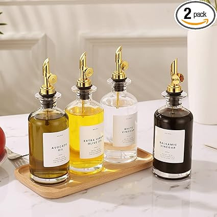 Molimoli Olive Oil Dispenser Bottle for Kitchen, Oil Dispenser w. Weighted Pourer, Glass Bottle D... | Amazon (US)