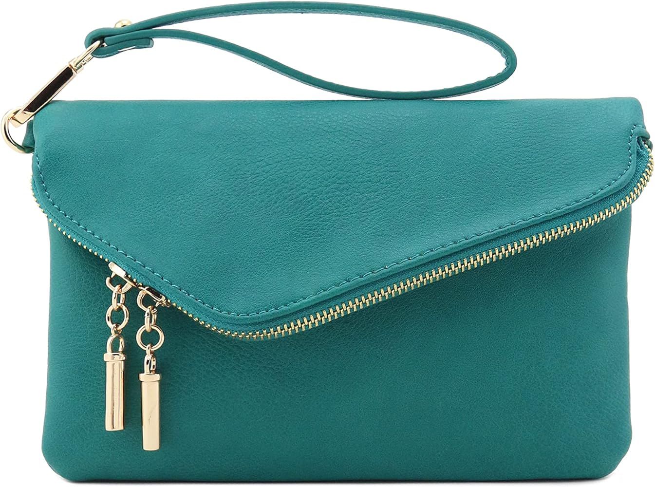Envelope Wristlet Clutch Crossbody Bag with Chain Strap | Amazon (US)
