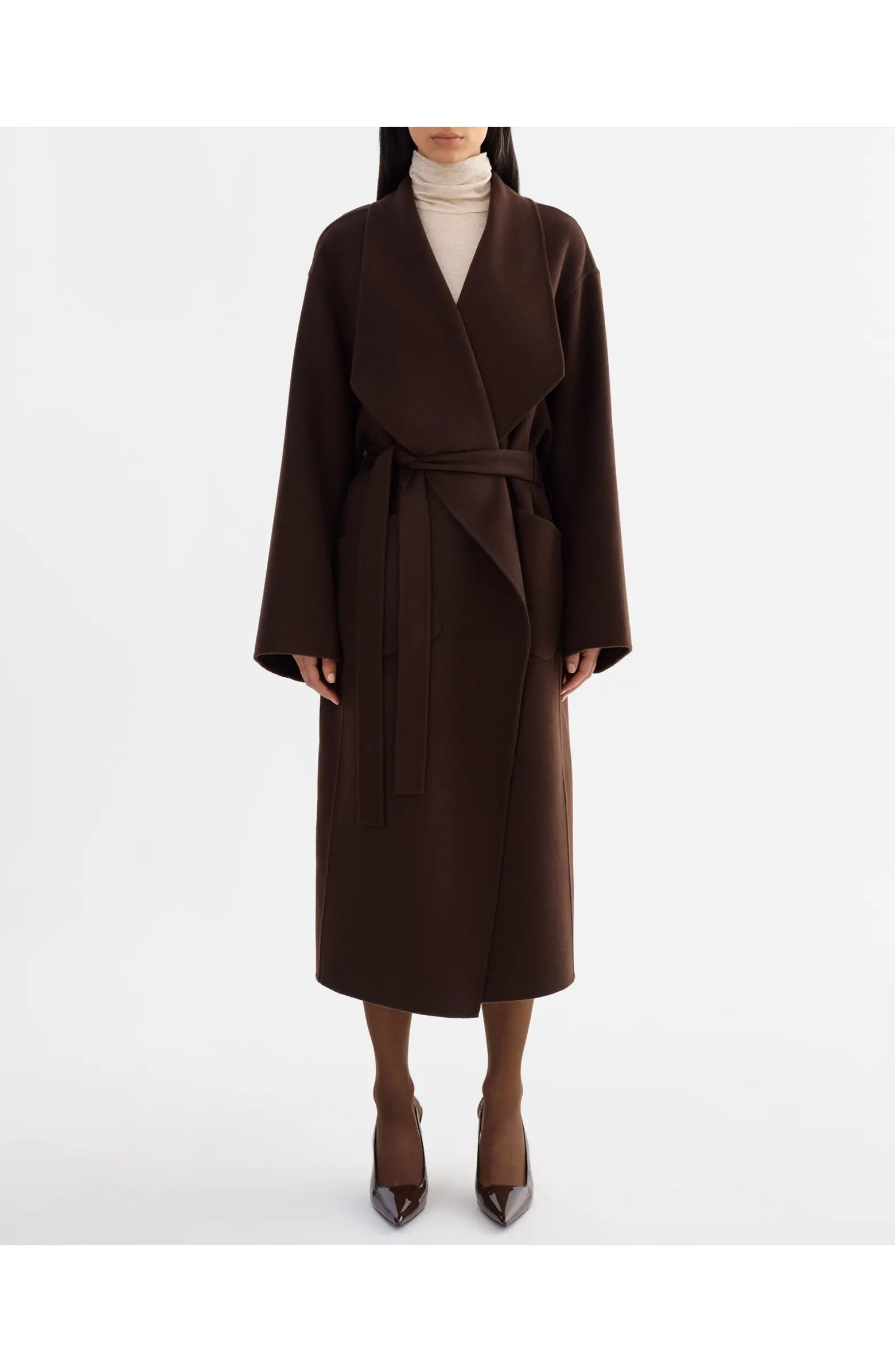 Coreen | Belted Wool Maxi Coat | Nordstrom