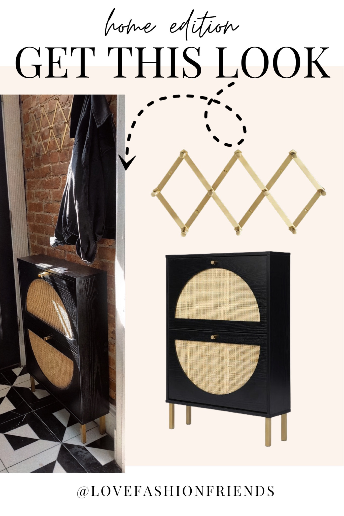 If you have a small entryway here is the perfect small entryway solution.  I ordered this really cute shoe cabinet that’s super skinny for small entryways. It was pretty easy to assemble also got these self-adhesive hooks and put them on the side of the cabinet to hold our keys. The shoe cabinet holds about 6 pairs of shoes making not only an organized solution for shoes but also a cute decor piece under $100! 

#LTKfindsunder100 #LTKhome