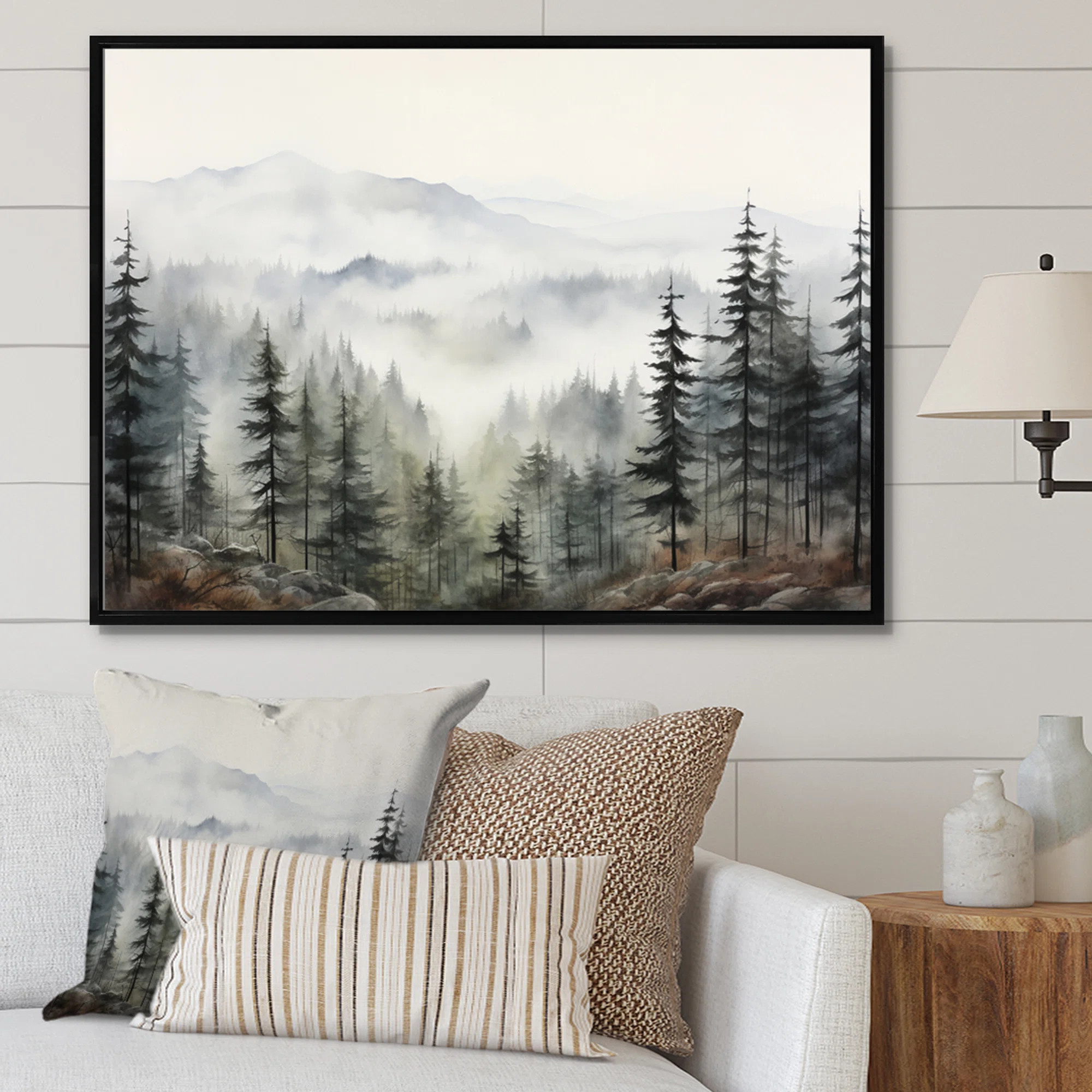 " Pine Tree Misty Mountain II " | Wayfair North America