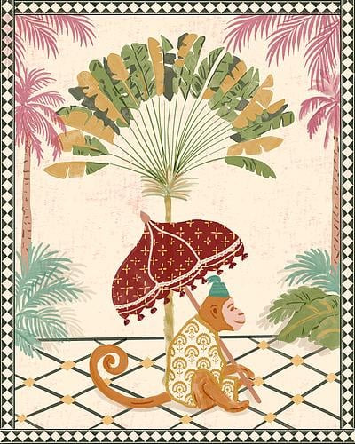 Royal jungle monkey by Radhika Modi on Artfully Walls | Artfully Walls