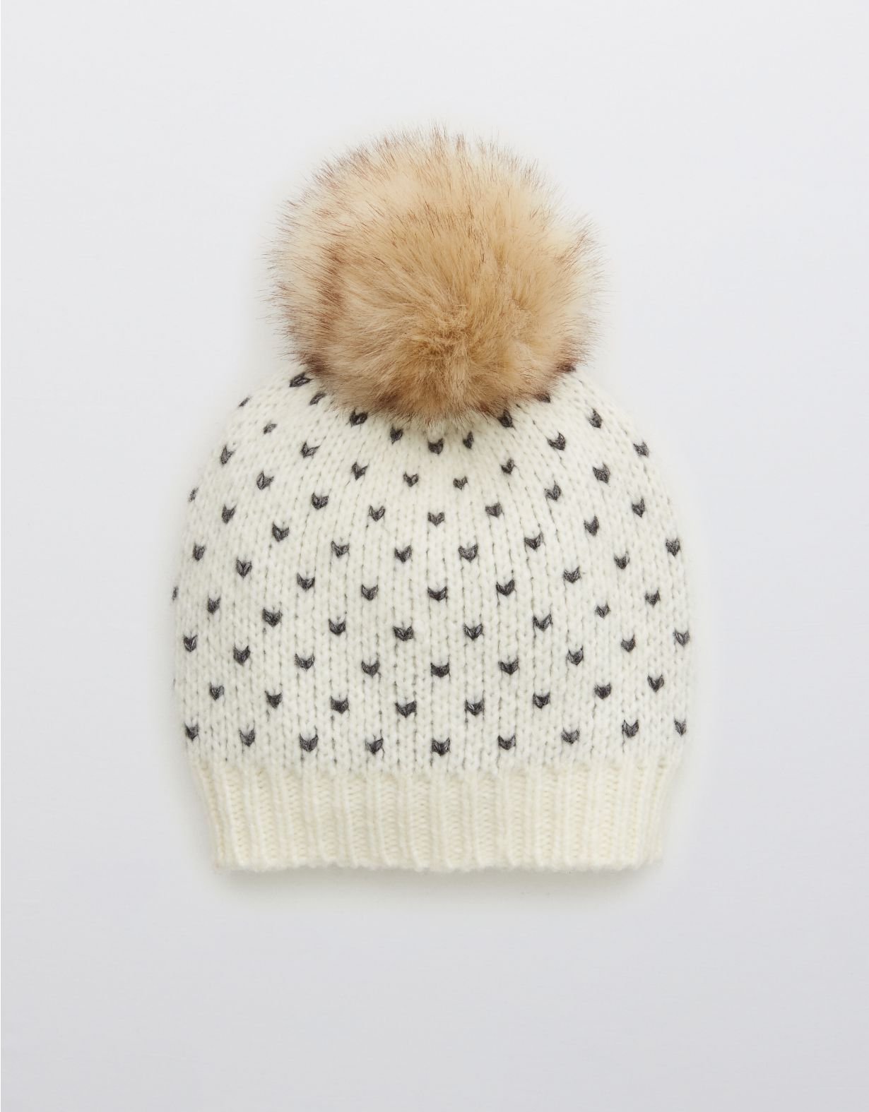 Aerie Jacquard Pom Beanie | American Eagle Outfitters (US & CA)