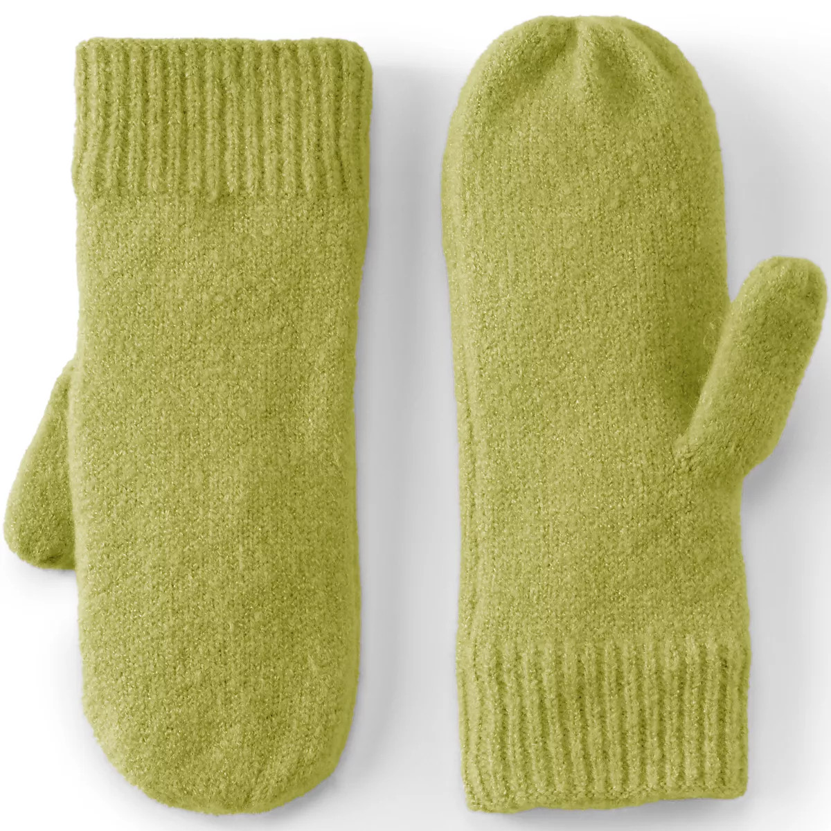 Women's Cashtouch Knit Mittens | Lands' End (US)