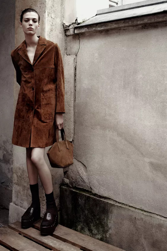 SUEDE MINI SHOPPER | Zara US