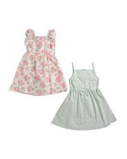 Little Girls 2pk Dresses | TJ Maxx