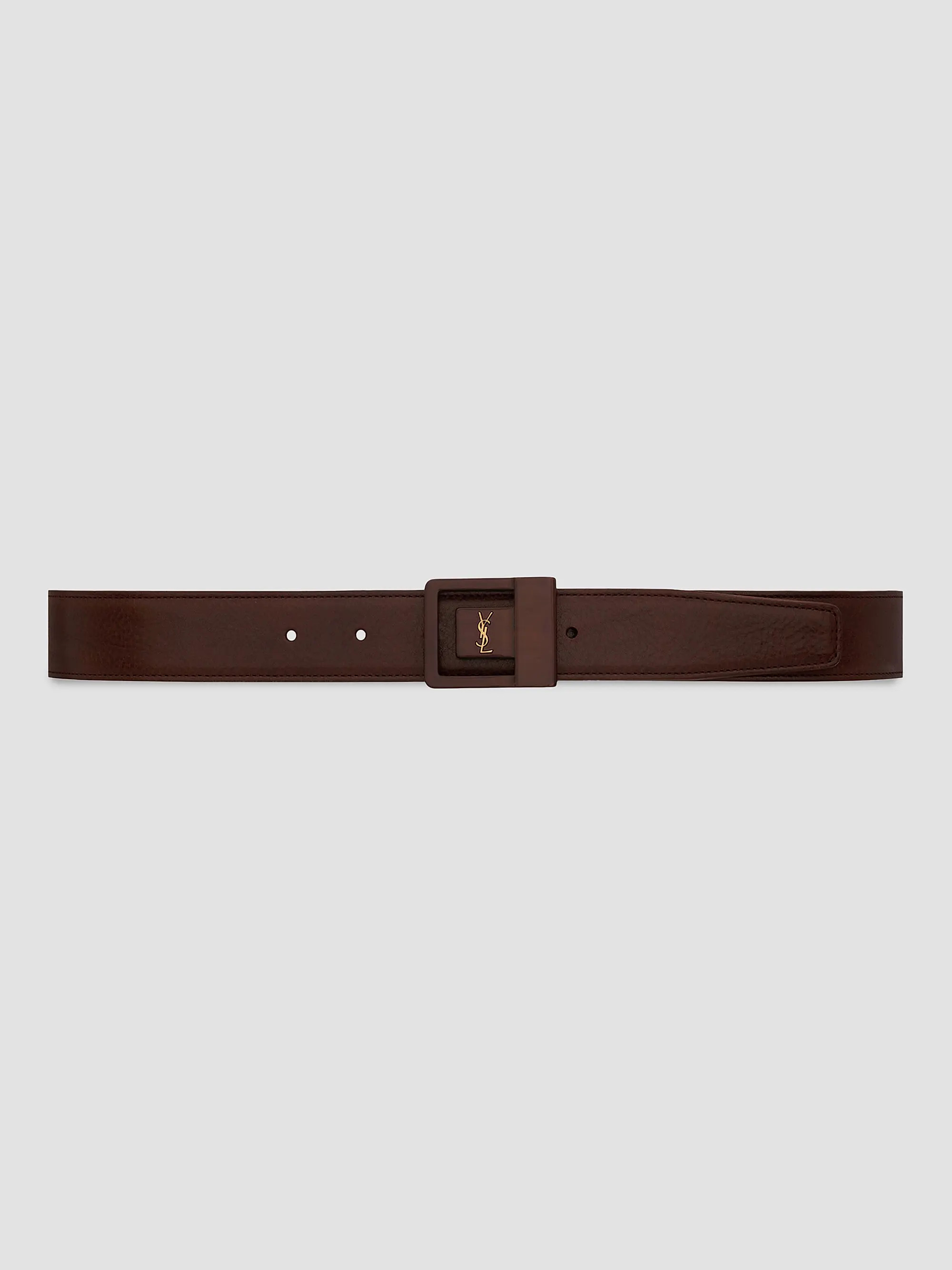 Saint Laurent La 66 Belt in Leather | Saks Fifth Avenue | Saks Fifth Avenue