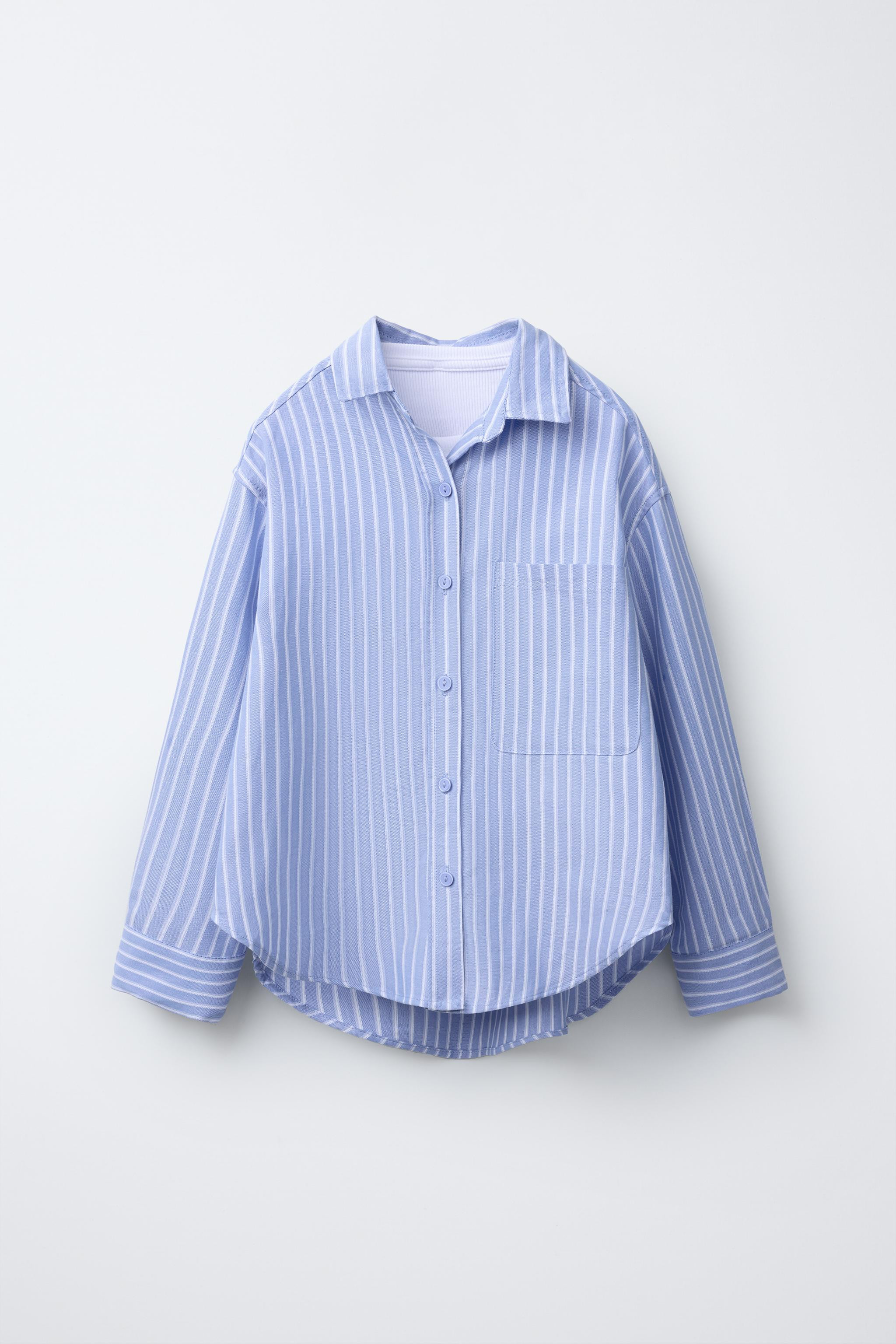 Shirt with collared neckline and short sleeves. Front button closure. Patch pocket on the chest. ... | Zara US