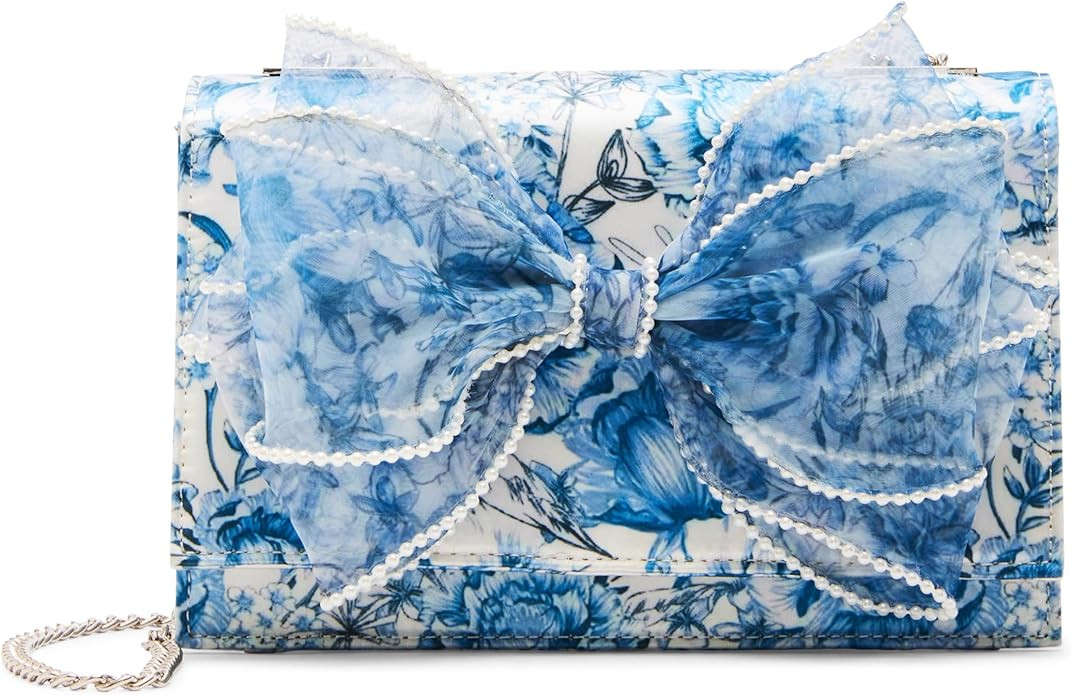 Betsey Johnson Pearl Trimmed Bow Bag | Amazon (US)