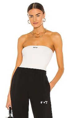 Ribbed Strapless Bodysuit
                    
                    OFF-WHITE | Revolve Clothing (Global)