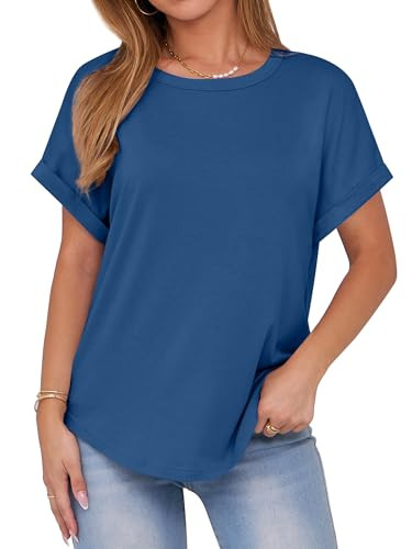 ANRABESS Oversized Tshirts for Women Summer Tops Short Sleeve Casual Loose Basic Tee Shirt Cute O... | Amazon (US)