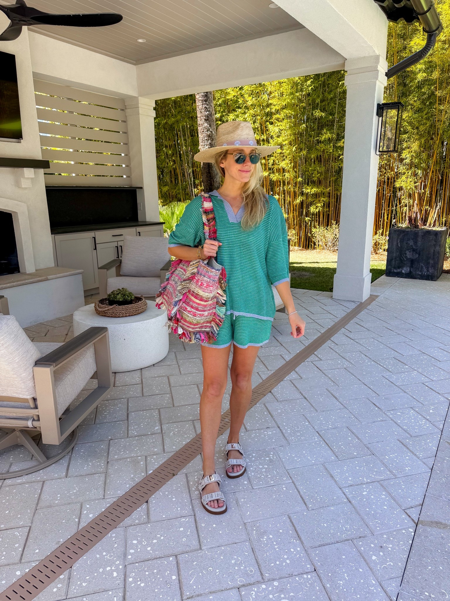 Matching set amazon fashion summer outfit 2 piece knit set amazon outfit summer outfits sun hat colorful tote bag 

#LTKootd #LTKgrwm #LTKdayinmylife