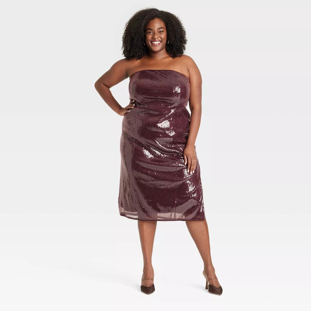 Women's Sequin Midi Tube Dress - A New Day™ | Target