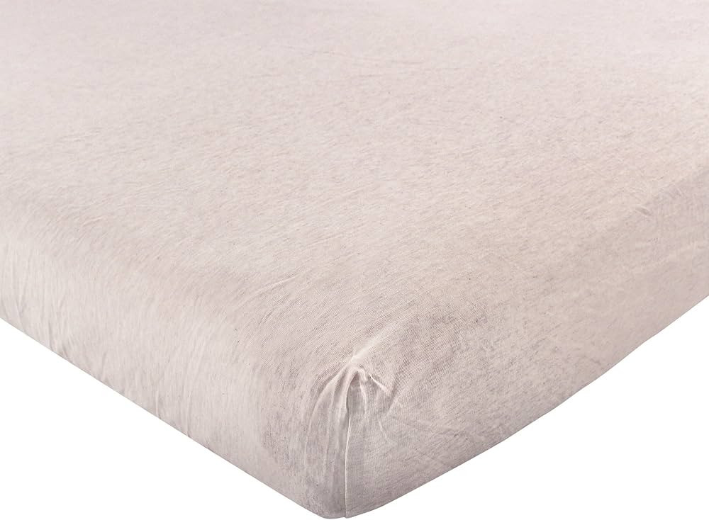 Amazon.com : Hudson Baby Unisex Baby Cotton Fitted Crib Sheet, Oatmeal Heather, One Size : Baby | Amazon (US)