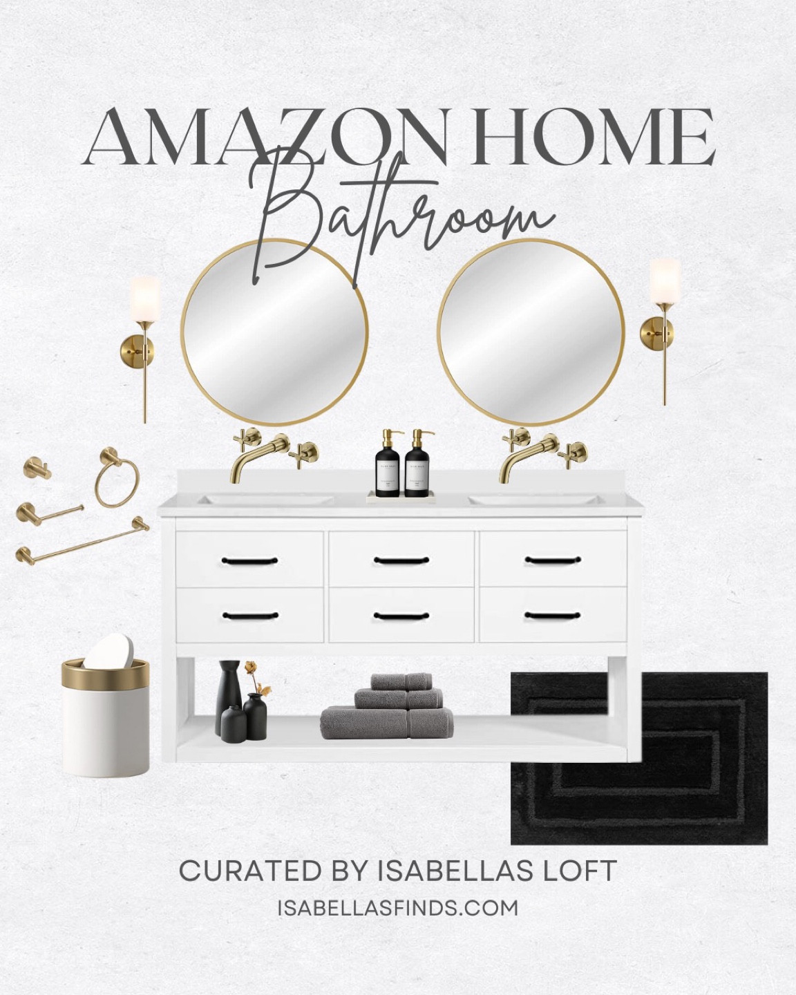 Amazon Home • Bathroom 

Amazon finds, Amazon home, Media Console, Living Home Furniture, Bedroom Furniture, stand, cane bed, cane furniture, floor mirror, arched mirror, cabinet, home decor, modern decor, mid century modern, kitchen pendant lighting, unique lighting, Console Table, Restoration Hardware Inspired, ceiling lighting, black light, brass decor, black furniture, modern glam, entryway, living room, kitchen, bar stools, throw pillows, wall decor, accent chair, dining room, home decor, rug, coffee table 

#LTKstyletip #LTKSeasonal #LTKhome
