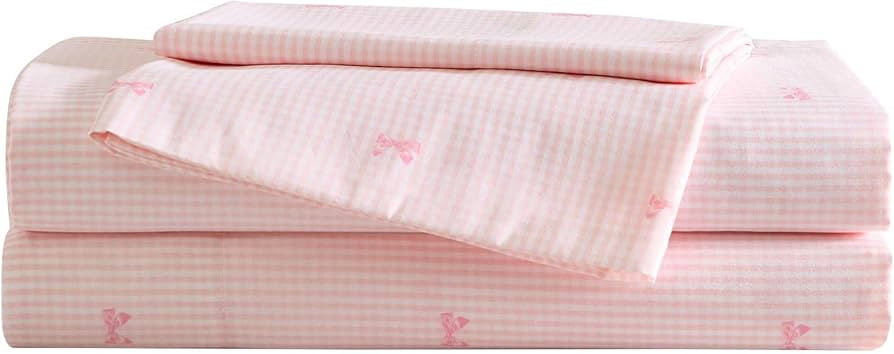 Laura Ashley Kids - Full Sheet Set, Soft & Wrinkle-Resistant Toddler Bedding Set, Deep Pockets, G... | Amazon (US)