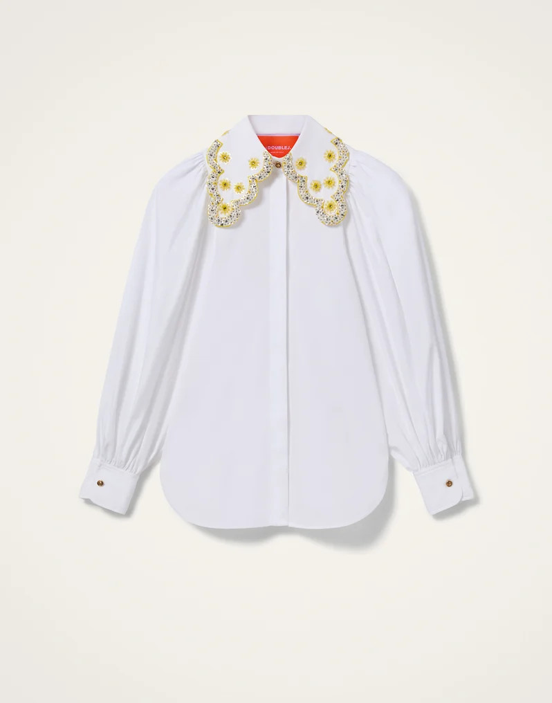 Pouf Shirt en Solid White pour Femme | La DoubleJ | La DoubleJ