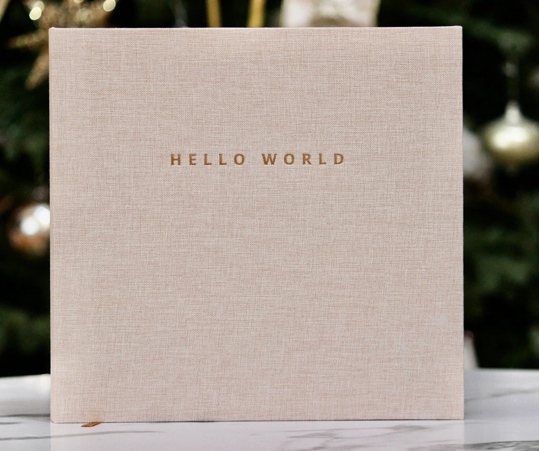 Linen Minimalist Baby Memory Book for First Few Years | Etsy (US)