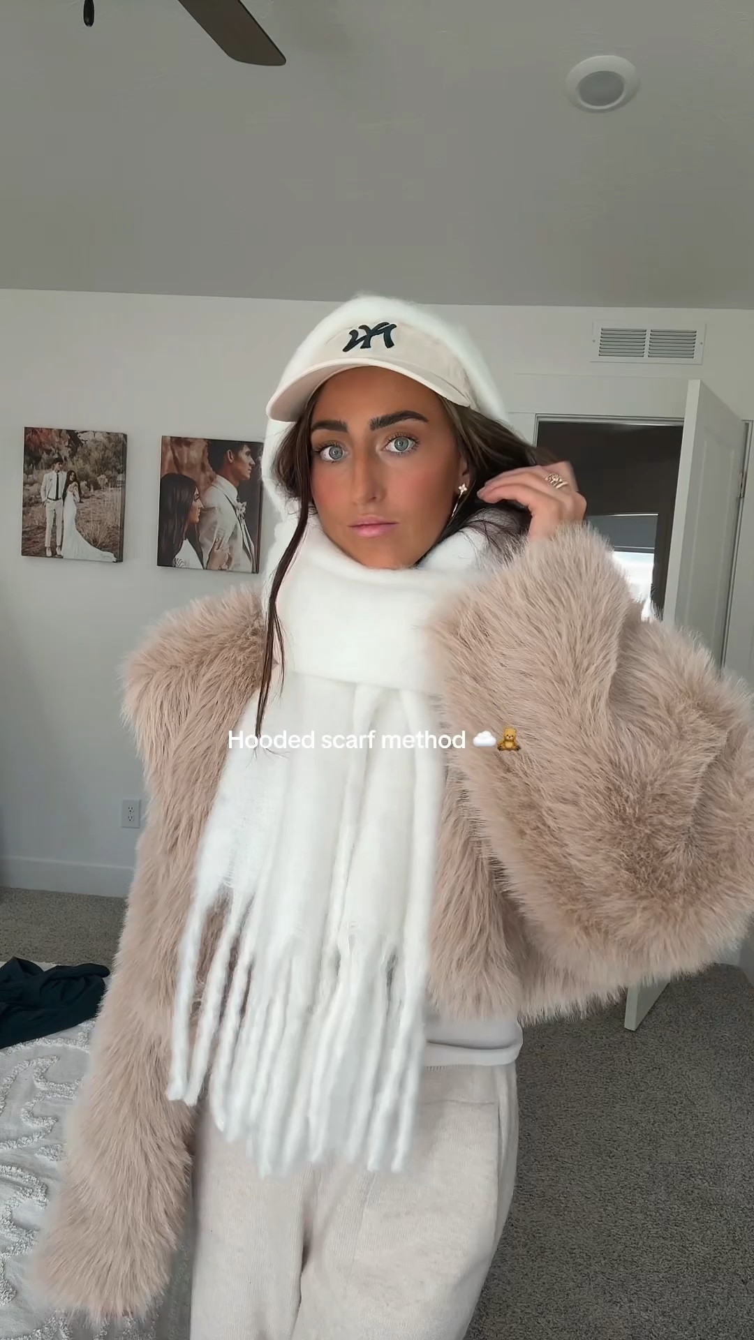 Hooded scarf method so easy and so cute!! I love it with hats or ear muffs even more 🥰

#LTKmomlife #LTKootd #LTKFindsUnder50