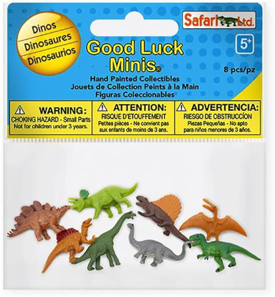 Safari Ltd. | Dino Fun Pack - 8 Pieces | Good Luck Minis Collection | Miniature Toys for Boys & G... | Amazon (US)