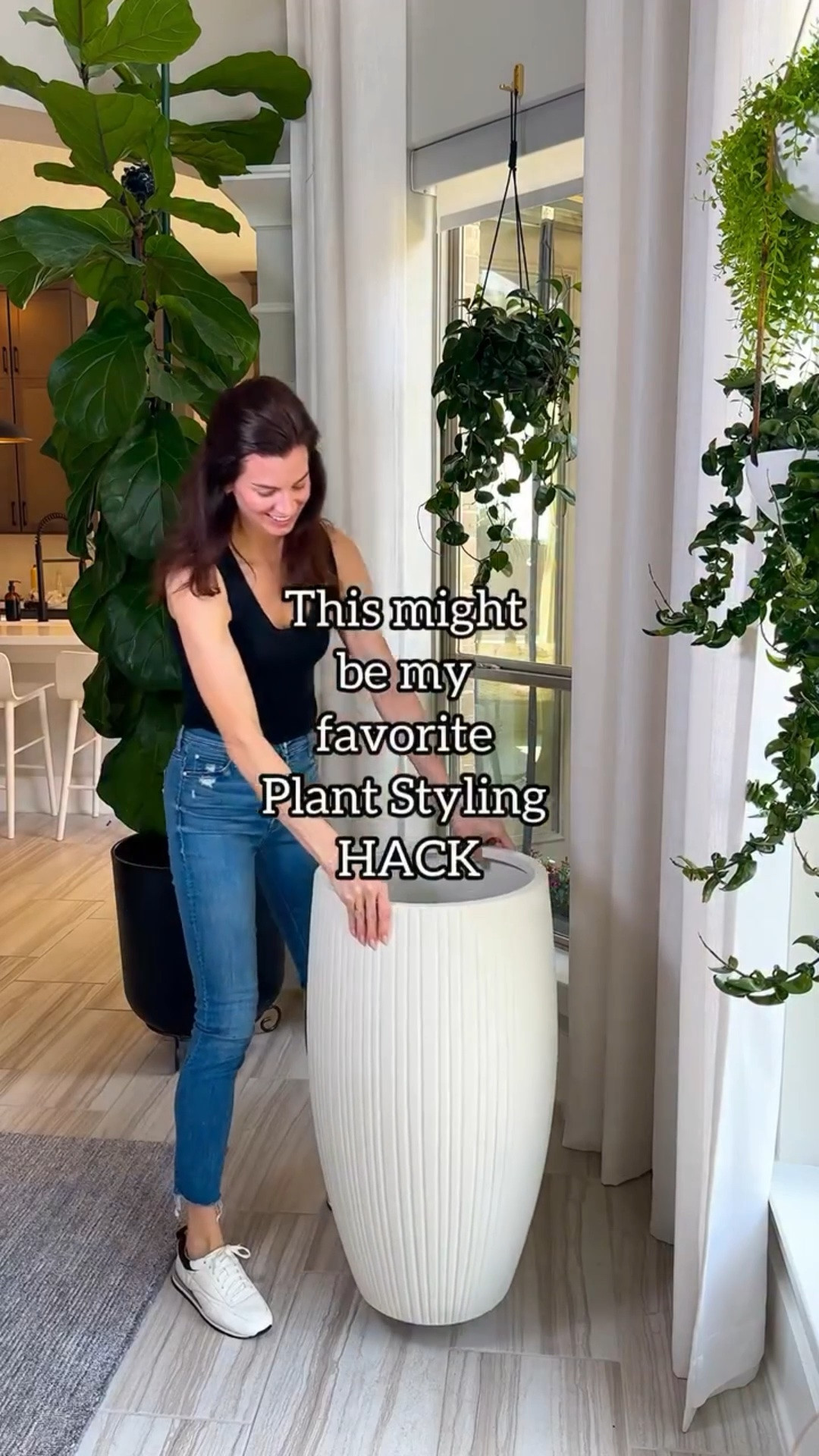 Comment HACK and I’ll send you the link 🌿👇

Tall containers can be tricky when your plant doesn’t quite reach the top.

Yes — you can flip an empty nursery container upside down to create extra lift. I’ve done it before, and it works in a pinch.

But I’ve found they can shift over time, especially with heavier plants or after watering. The last thing I want is movement inside a planter that’s holding a big, heavy plant.

I prefer using something built to handle the weight — it feels more secure, more intentional, and it comes in multiple sizes so you can match it to different pots and plants.

And after lifting that thing into place… I’m not redoing it. 💪🌿

#plantstyling #indoorplants #houseplantdecor #planterideas #plantcaretips plantsmakepeoplehappy homewithplants

Plant styling ideas | how to elevate plants in planters | tall planter solution | indoor plant decor tips | planter setup guide | houseplant display

#LTKHome #LTKmomlife #LTKBeauty