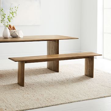 Anton Solid Wood Dining Bench (58"–106") | West Elm (US)