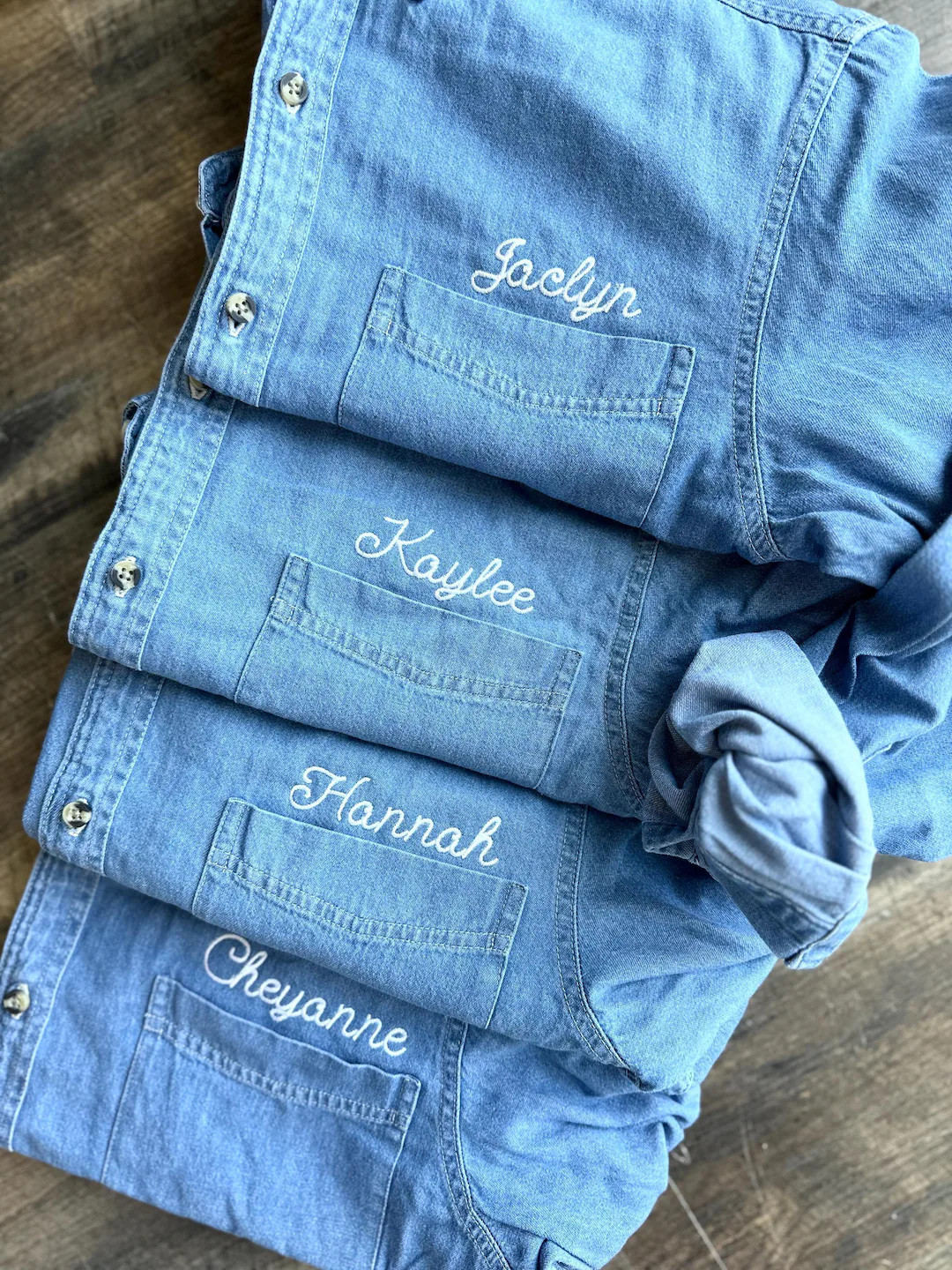 Embroidered Button Down for Bridal Party, Minimalist Name Wedding Day Button up Shirt, Monogram O... | Etsy (US)