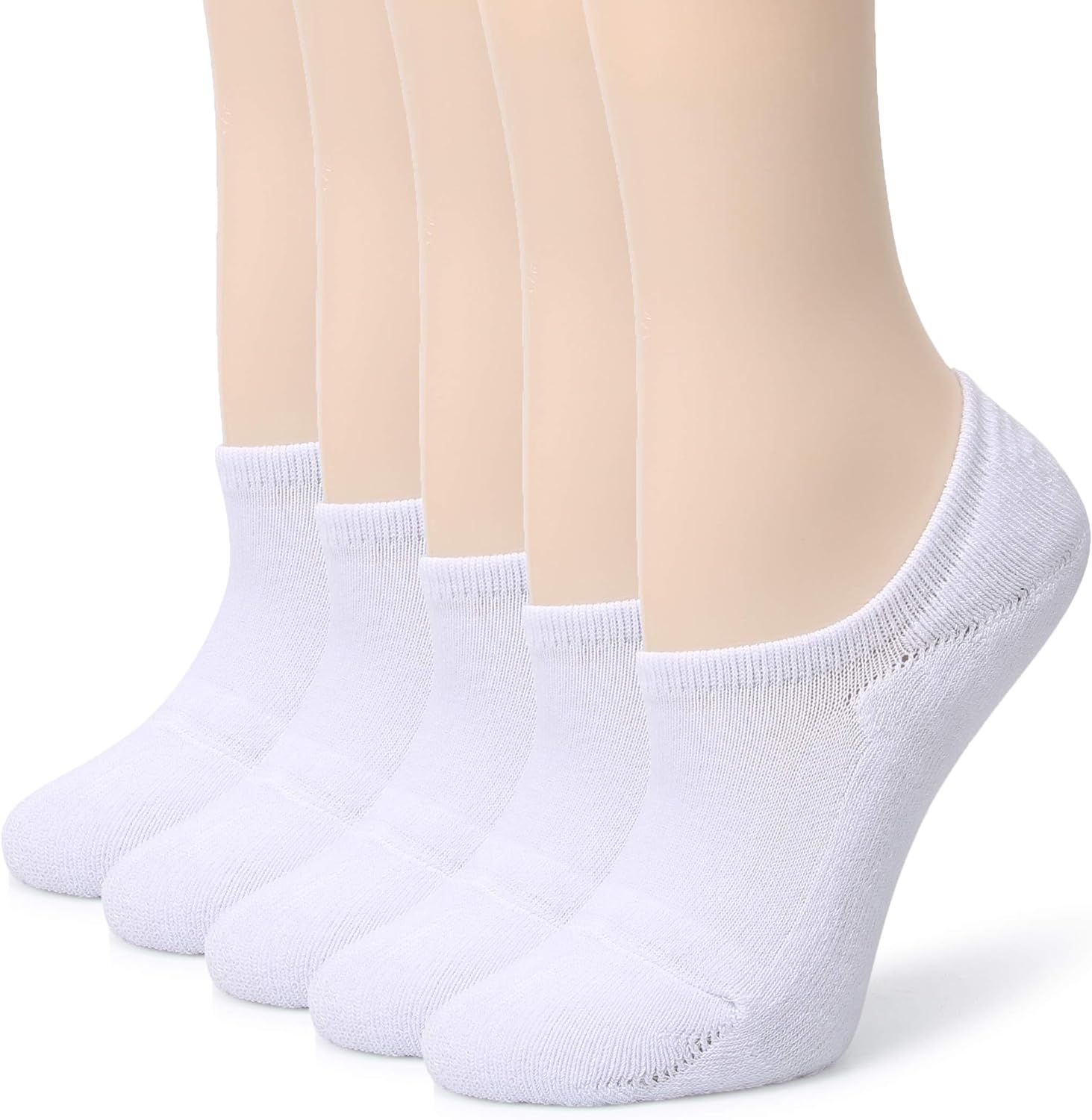 Leotruny Women's Cushion Sweat-absorbent Breathable Soft Athletic No Show Socks | Amazon (US)