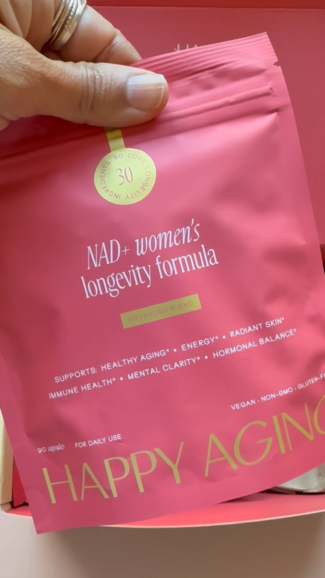 Adding simple, supportive habits into my routine has made the biggest difference 🤍
Lately, I’ve been consistent with my Happy Aging NAD+ capsules—just 3 a day to support my energy, focus, and overall wellness.
It’s an easy addition that fits into my busy mom + work life and helps me stay aligned without feeling overwhelmed. If you’re building a routine that feels sustainable and balanced, this is one of my go-to wellness essentials ✨

NAD+ supplement, women’s longevity supplement, healthy aging for women, daily wellness routine, energy support capsules, productivity support, cellular energy support, women’s health essentials, supplement routine, mindful lifestyle, busy mom routine, wellness must haves, self care essentials, longevity lifestyle

#LTKWellness #LTKFinds #LTKHealth #NADPlus #HealthyAging #WomensWellness #WellnessRoutine #DailyHabits #EnergySupport #BalancedLifestyle #SelfCareDaily #MomLifeRoutine #WellnessInfluencer #HealthyLifestyle

#LTKdayinmylife #LTKselfcare #LTKBeauty