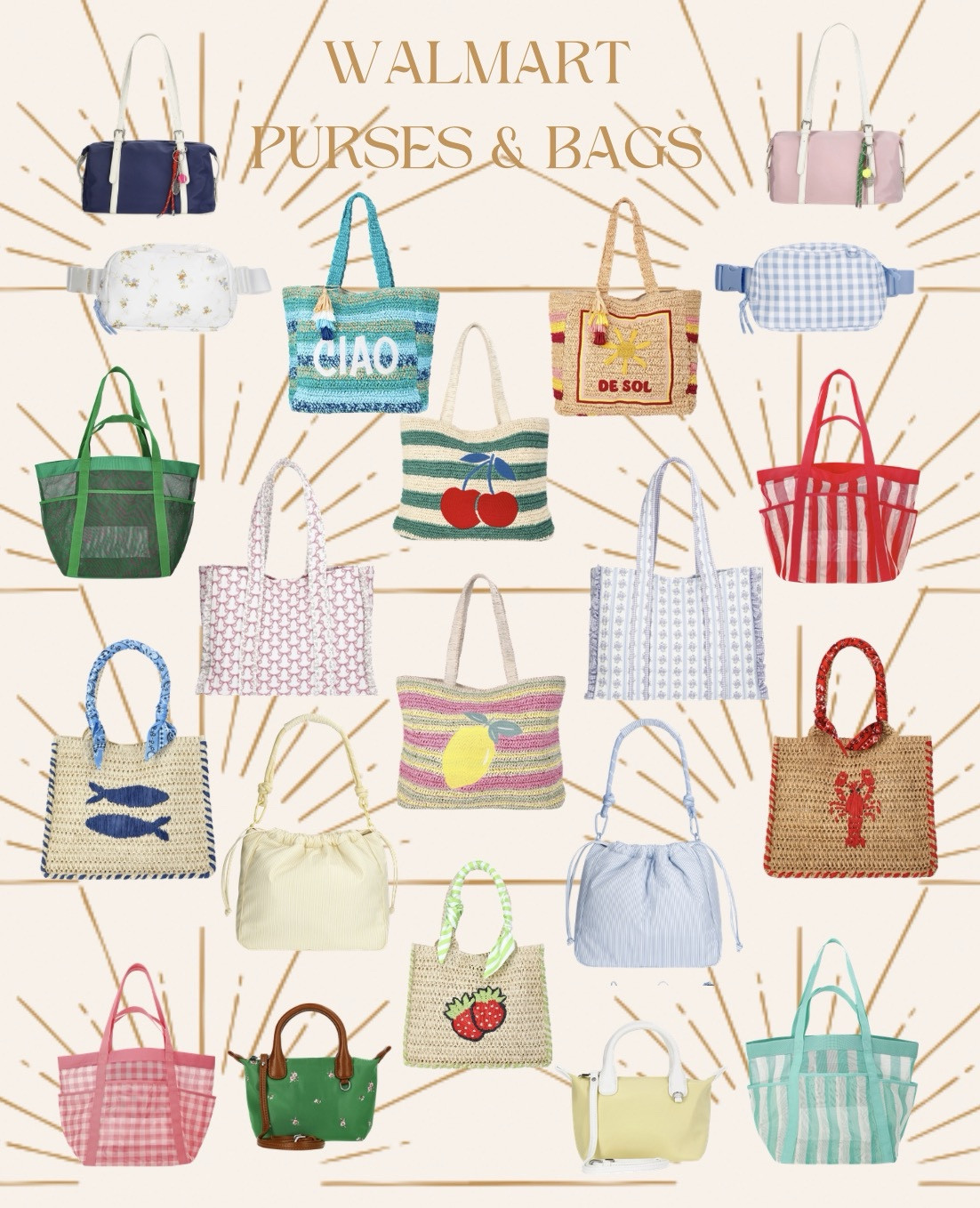 @walmart has the cutest beach and pool bags and the most adorable everyday spring bags! I love the straw rattan options! I really love how colorful and fun they are. They even have a look for less rubber bag! So impressed with their selection and the quality of these bags!

Walmart spring bags, pool and beach bags for vacation, affordable beach bags for women

#walmart #walmartstyle

#LTKSeasonal #LTKTravel #LTKOver40