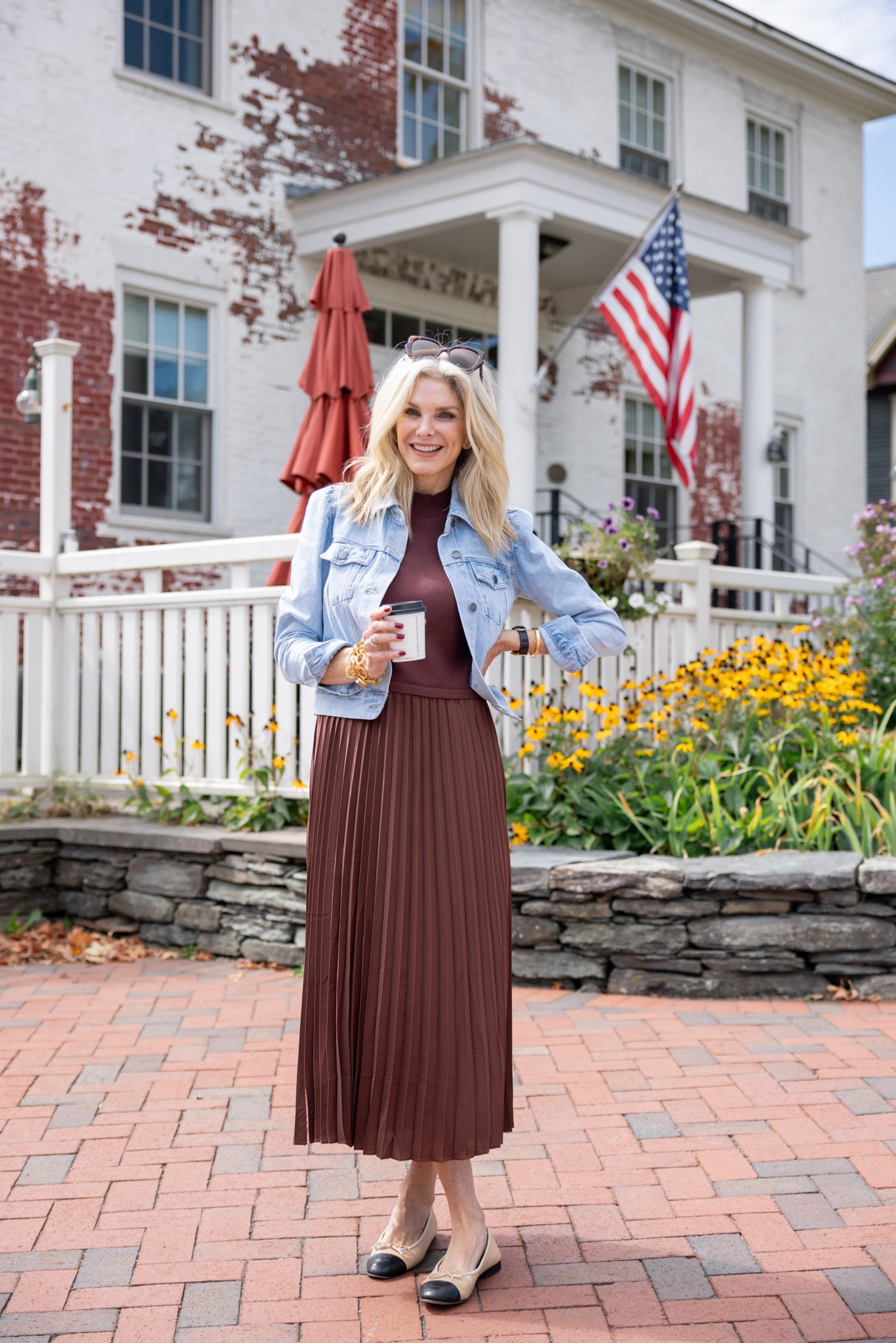 Love this mixed media dress for fall! Size S  

#LTKOver40 #LTKFindsUnder100 #LTKStyleTip