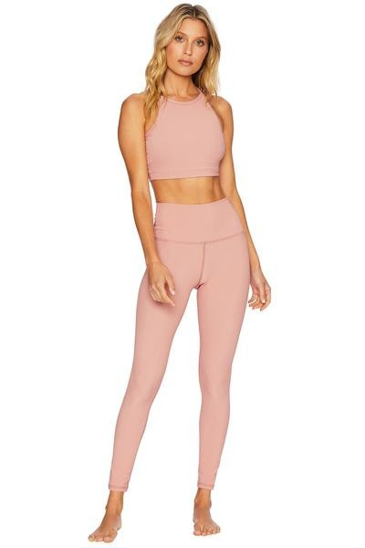 Ribbed Ayla Legging Pink | Beach Riot