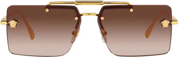 60mm Gradient Rectangular Sunglasses | Nordstrom