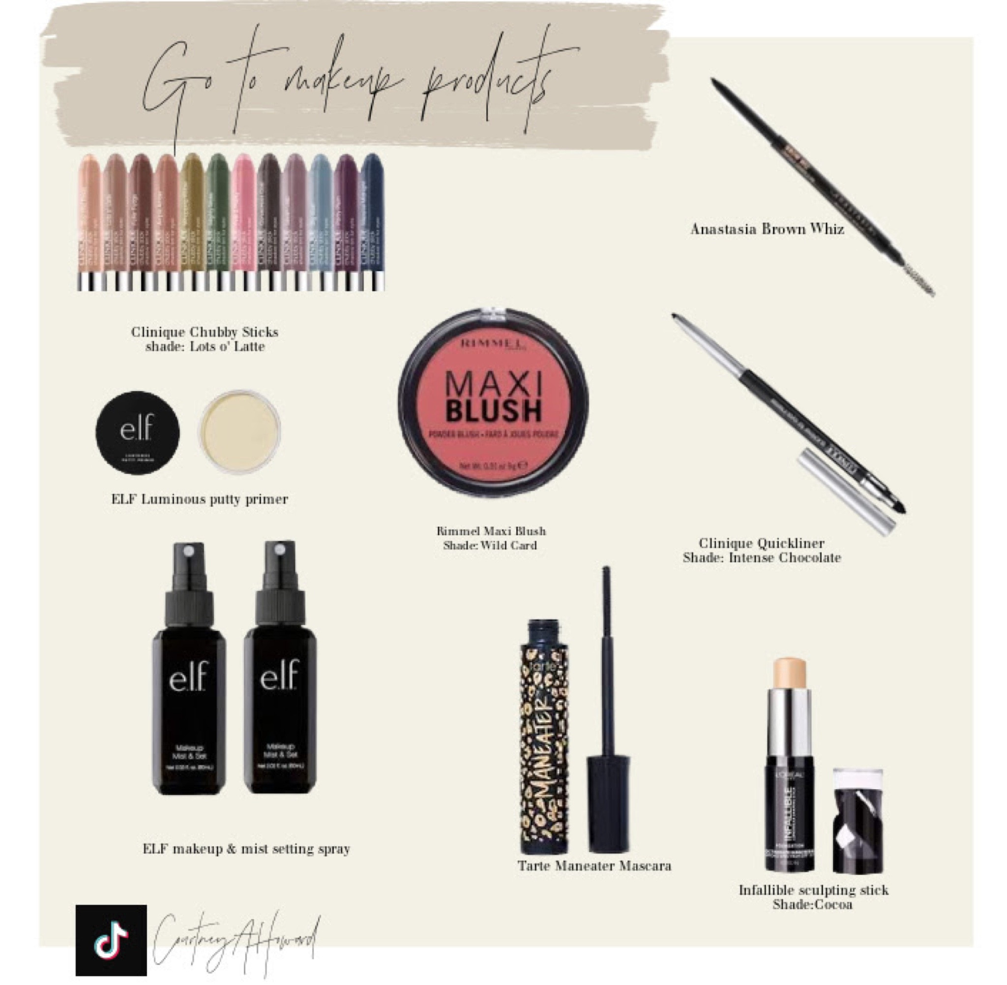 My everyday go to makeup products 

#LTKGiftGuide #LTKunder50 #LTKHoliday