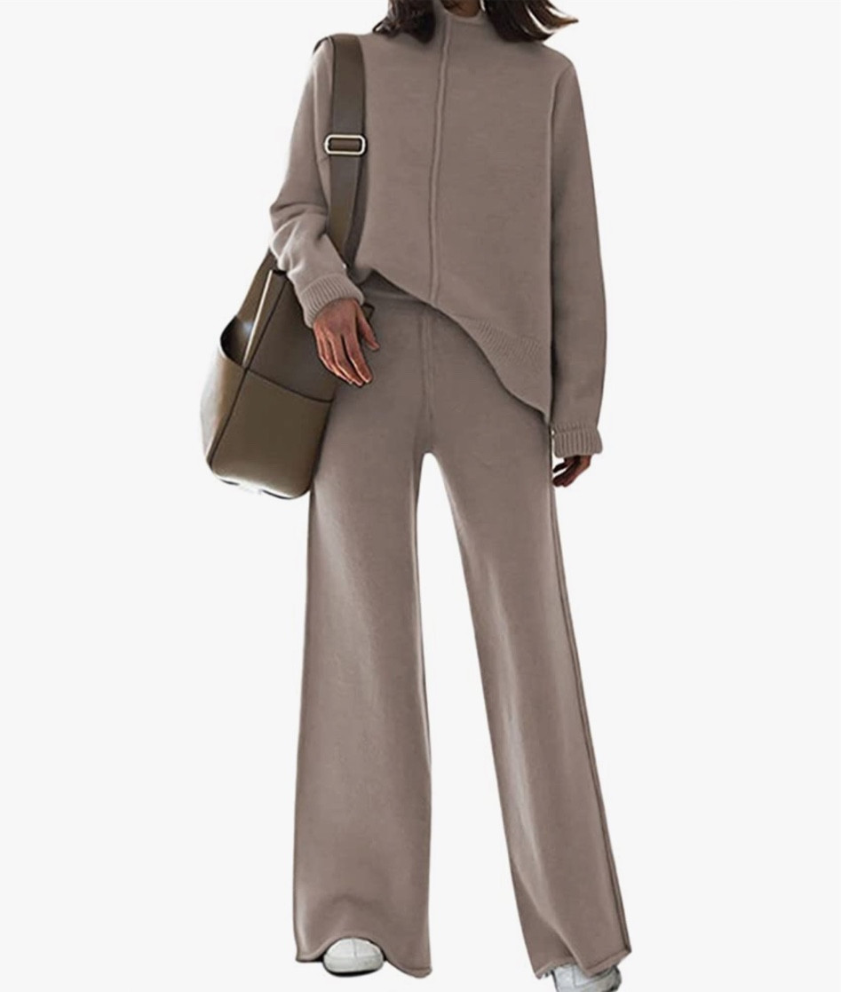 Amazon lounge set. The lines on this look expensive + chic. Ordered 🫡

#LTKSeasonal #LTKfit #LTKunder50