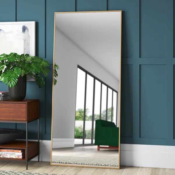 Ronan Simple Oversized Thin Aluminum Alloy Modern Full Length Mirror | Wayfair North America